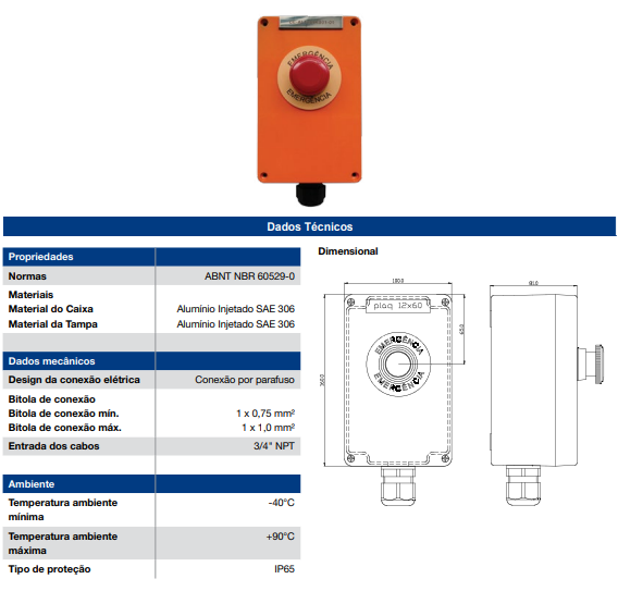 Double Emergency Push Button - 14402916