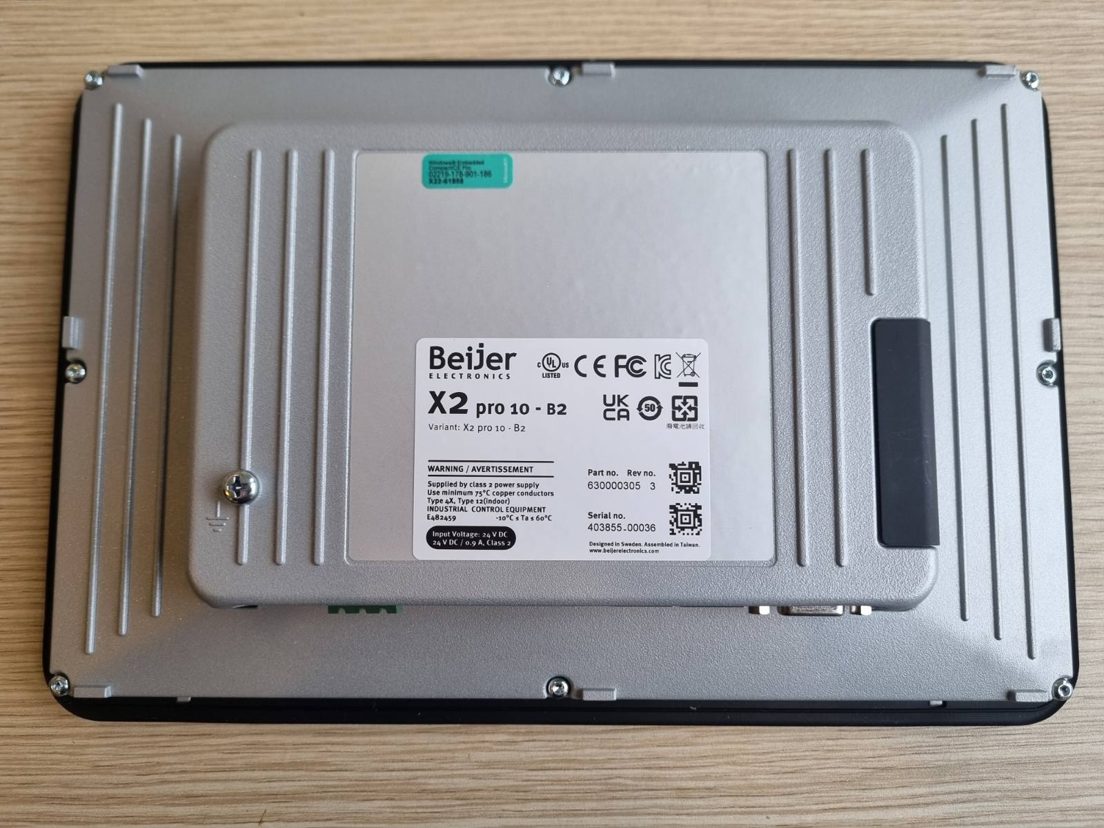 BEIJER X2 PRO 10 - B2 Part No. 630000305  3