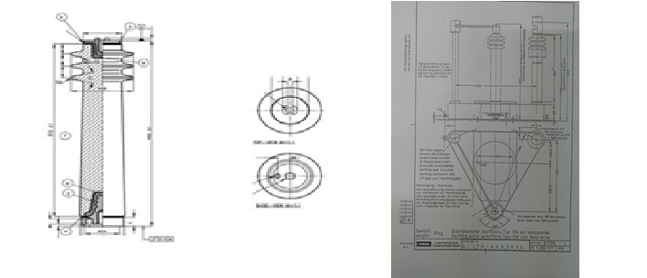 SỨ ĐỠ THANH CÁI CÁCH ĐIỆN 111KV LỌC BỤI TĨNH ĐIỆN LURGI-INSULATOR FOR ESP `111 KV